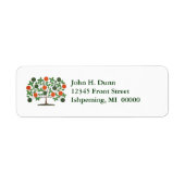 Celtic Irish Family Tree Green & Orange Labels (Vorne)