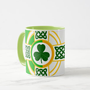 Celtic Irish Flag Design Zwei Töne Tasse