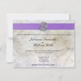 Celtic Irish Gaelic Triskelion Wedite Einladung