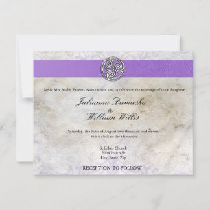 Celtic Irish Gaelic Triskelion Wedite Einladung