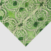 Celtic Irish Green and Gold Verziert Patches 2 Seidenpapier (Ausschnitt)