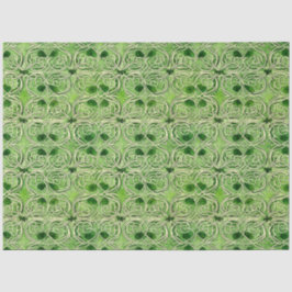 Celtic Irish Green and Gold Verziert Patches 2 Seidenpapier