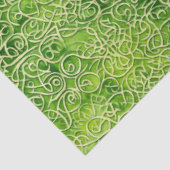 Celtic Irish Green and Gold Verziert Patches 3 Seidenpapier (Ausschnitt)