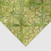 Celtic Irish Green and Gold Verziert Patches 4 Seidenpapier (Ausschnitt)