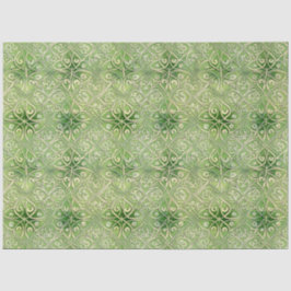 Celtic Irish Green and Gold Verziert Patches 5 Seidenpapier