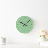 Celtic Irish Green Wall Clock Runde Wanduhr (Zuhause)