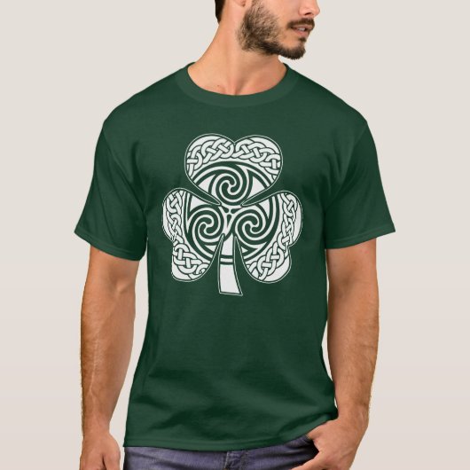Celtic Irish Kleeblatt Lucky Design Irland Eire T-Shirt (Vorderseite)