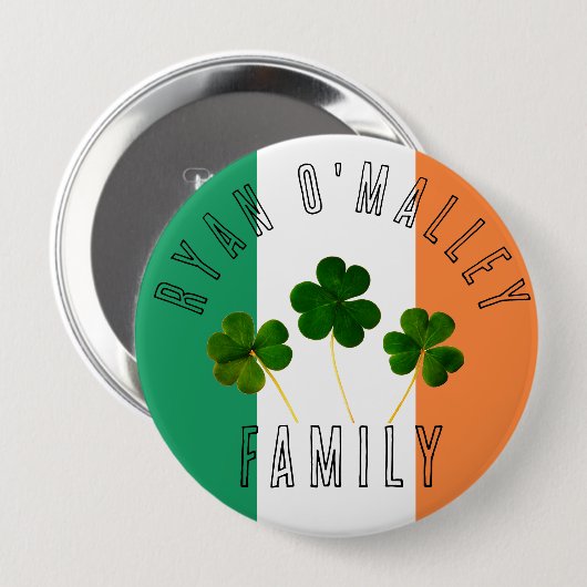 Celtic Irish Pride & Fun Button (Vorne & Hinten)