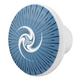 Celtic Irish Scottish Triskelion Pagan Mandala Keramikknauf