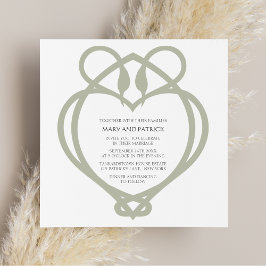 Celtic Irish Swan Liebe Knot Wedding Einladung
