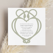 Celtic Irish Swan Liebe Knot Wedding Einladung