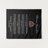 Celtic Irish Wedding Vows Handfast Zeremonie Wandteppich (Vorderseite (Horizontal))