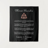 Celtic Irish Wedding Vows Handfast Zeremonie Wandteppich (Vorderseite)
