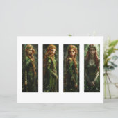 Celtic Irish Women Lesezeichen, Fantasy Lesezeiche (Stehend Vorderseite)