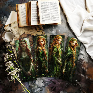 Celtic Irish Women Lesezeichen, Fantasy Lesezeiche