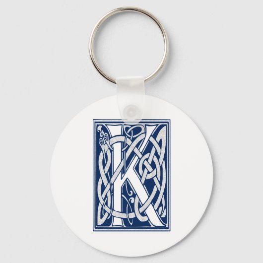 Celtic K Monogram Schlüsselanhänger (Vorderseite)