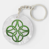 Celtic Kariert Knot Schlüsselanhänger (Rückseite)