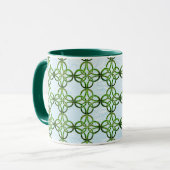 Celtic Kariert Knot Tasse (Vorderseite Links)