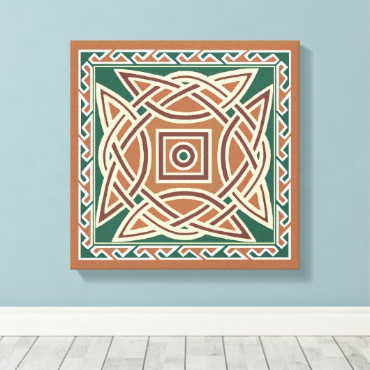 Celtic Kells Leinwanddruck (Insitu (Holzboden))