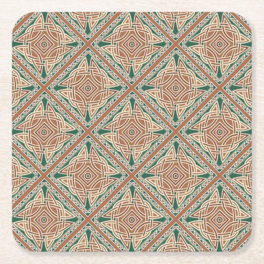 Celtic Kells Rechteckiger Pappuntersetzer (Vorderseite)