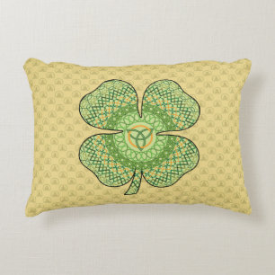 Celtic Kleeblatt Accent Pillow Dekokissen