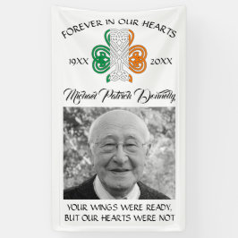 Celtic Kleeblatt Beerdigung Memorial Foto Banner