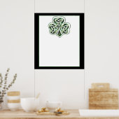 Celtic Kleeblatt Design 2 Poster/Print 2 Poster (Küche)