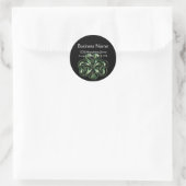 Celtic Kleeblatt Design 2 Round-Address-Labels Runder Aufkleber (Tasche)