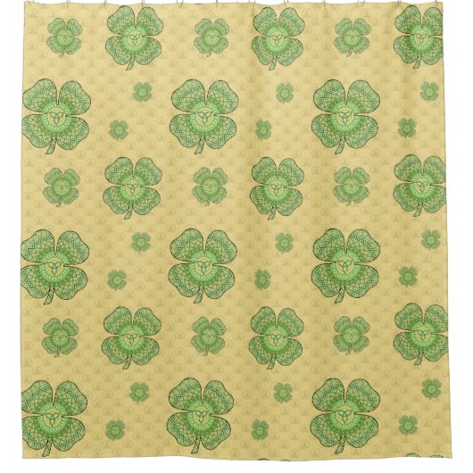 Celtic Kleeblatt Duschvorhang (Vorderseite)