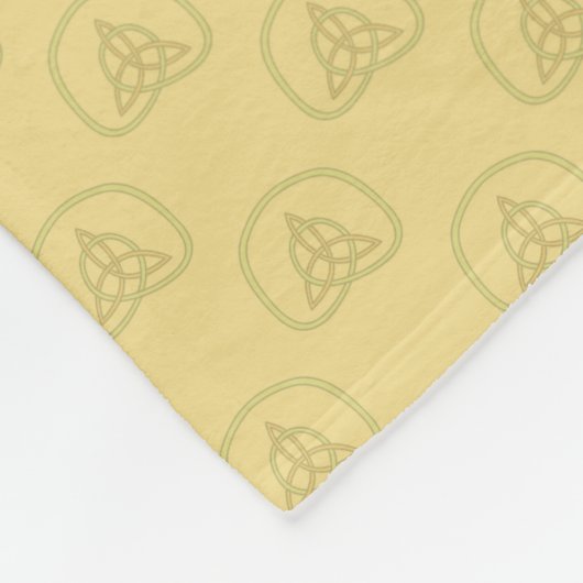 Celtic Kleeblatt Fleece Blanket (Ecke)