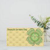 Celtic Kleeblatt Foto Card (Stehend Vorderseite)