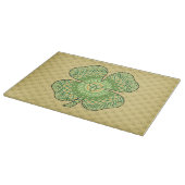 Celtic Kleeblatt Glass Cutting Board Schneidebrett (Ecke)
