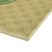 Celtic Kleeblatt Glass Cutting Board Schneidebrett (Ecke)