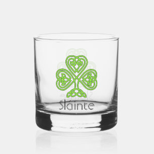Celtic Kleeblatt Green Irish Clover Trinkbehälter Whiskyglas