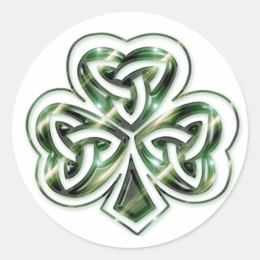 Celtic Kleeblatt :: Green Space Design Stickers (Vorderseite)