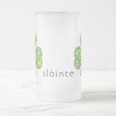Celtic Kleeblatt Green St. Patrick's Day Slainte Mattglas Bierglas (Mittel)