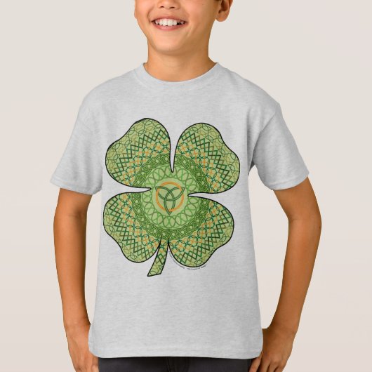 Celtic Kleeblatt Kid's and Baby Light Shirt (Vorderseite)