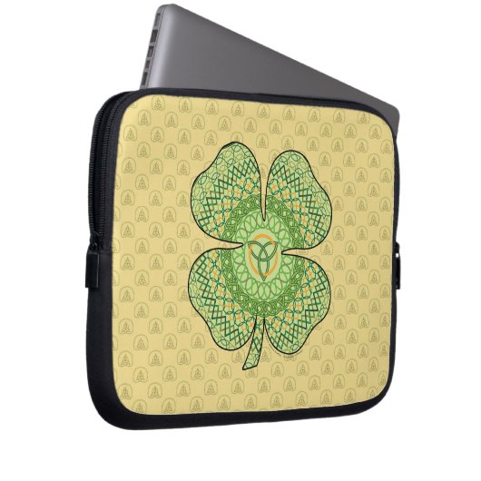 Celtic Kleeblatt Laptop Case (Vorne Rechts)