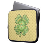 Celtic Kleeblatt Laptop Case (Vorderseite Links)