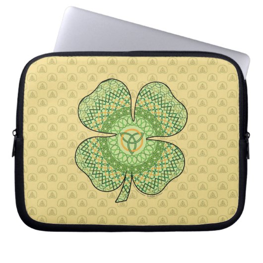 Celtic Kleeblatt Laptop Case (Vorderseite)