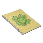 Celtic Kleeblatt Notebook Notizblock (Rechte Seite)