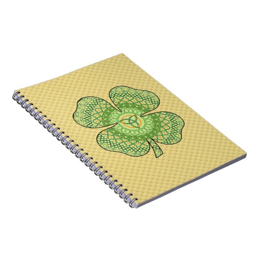 Celtic Kleeblatt Notebook Notizblock (Rechte Seite)