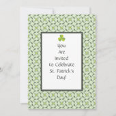 Celtic Kleeblatt Pattern St. Patrick's Day Party Einladung (Vorderseite)