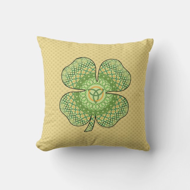 Celtic Kleeblatt Pillow Kissen (Vorderseite)