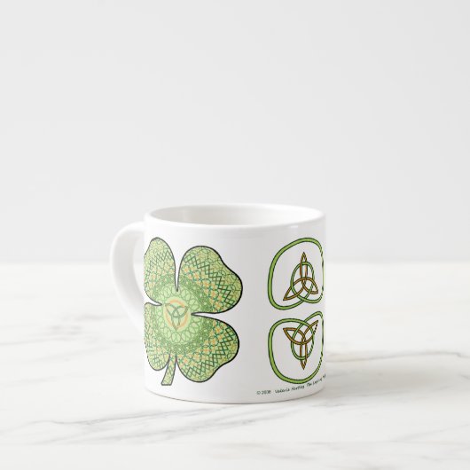 Celtic Kleeblatt Specialty Tasse (Vorderseite Links)