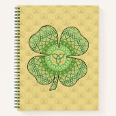 Celtic Kleeblatt Spiral Notebook Notizbuch (Vorderseite)