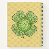 Celtic Kleeblatt Spiral Notebook Notizbuch (Rückseite)