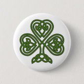 Celtic Kleeblatt - St Patricks Day Button (Vorderseite)