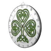 Celtic Kleeblatt - St Patricks Day Dartscheibe (Vorderseite rechts)