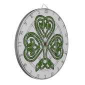 Celtic Kleeblatt - St Patricks Day Dartscheibe (Vorderseite Links)